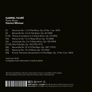 Minnaar, Hannes – Piano Music (Re-Issue) | 0608917292121 | extra productbeeld
