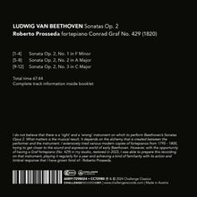 Prosseda, Roberto – Ludwig Van Beethoven: Sonatas Op. 2 | 0608917298024 | extra productbeeld
