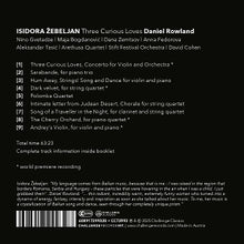 Rowland, Daniel – Isidora Zebeljan - Three Curious Loves | 0608917299328 | extra productbeeld