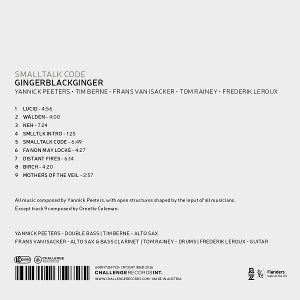 Peeters, Yannick & Gingerblackginger & Tim Berne – Smalltalk Code | 0608917359725 | extra productbeeld