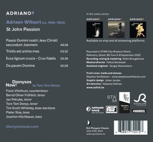Dionysos Now! – Adriano 4 | 0608917724127 | extra productbeeld