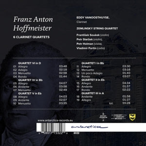Vanoosthuyse, Eddy & Zemlinsky Quartet – 6 Clarinet Quartets | 0608917733228 | extra productbeeld