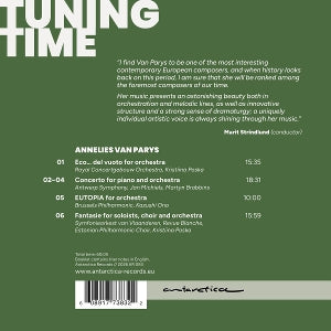 Van Parys, Annelies – Tuning Time - Orchestral Works By Annelies Van Parys | 0608917738322 | extra productbeeld