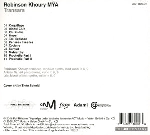 Khoury, Robinson – Transara | 0614427802323 | extra productbeeld