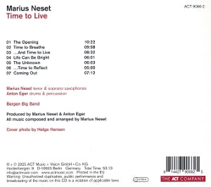 Neset, Marius – Time To Live | 0614427906625 | extra productbeeld