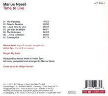 Neset, Marius – Time To Live | 0614427906625 | extra productbeeld