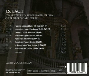 Goode, David – J.S. Bach: 1714 Silbermann Organ Freiburg Cathedral | 0635212026120 | extra productbeeld
