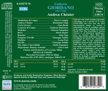 Levine, James – Andrea Chenier | 0636943127520 | extra productbeeld