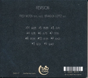 Moten, Fred & Brandon Lopez – Revision | 0642623801727 | extra productbeeld