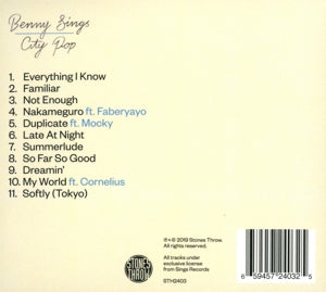 Sings, Benny – City Pop | 0659457240325 | extra productbeeld