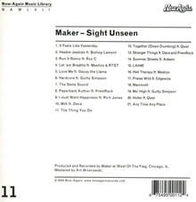 Maker – Sight Unseen | 0675495001124 | extra productbeeld