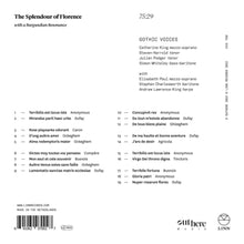 Gothic Voices – Splendour of Florence With a Burgundian Resonance | 0691062070027 | extra productbeeld