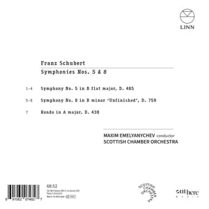 Scottish Chamber Orchestra – Schubert: Symphonies Nos. 5 & 8 | 0691062074827 | extra productbeeld