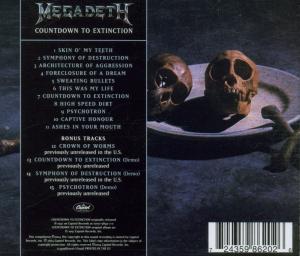 Megadeth – Countdown To Exctinction | 0724359862026 | extra productbeeld