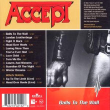 Accept – Balls To the Wall | 0743219321428 | extra productbeeld