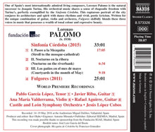 Palomo, L. – Sinfonia Cordoba/Fulgores | 0747313332670 | extra productbeeld