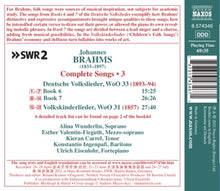 Wunderlin, Alina – Brahms: Complete Songs Vol. 3 | 0747313434671 | extra productbeeld