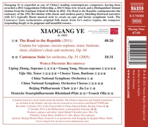 Zhang, Liping – Xiaogang Ye: the Road To the Republic (Cantata) | 0747313908974 | extra productbeeld
