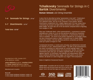 Bartok – Serenade For Strings/Divertimento For String Orchestra | 0822231175223 | extra productbeeld