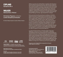 London Symphony Orchestra & Antonio Pappano – Copland: Symphony No. 3 / Walker: Sinfonia No. 5 | 0822231191629 | extra productbeeld