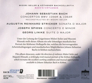 Seiler – Bach's Virtuoso Circle | 0885470029269 | extra productbeeld