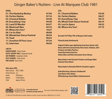 Ginger Baker's Nutters – Live At Marquee Club 1985 | 0885513032522 | extra productbeeld