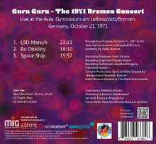Guru Guru – The 1971 Bremen Concert | 0885513033826 | extra productbeeld