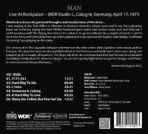 Man – Live At Rockpalast 1975 | 0885513910523 | extra productbeeld