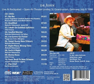 Dr. John – Live At Rockpalast 1999 | 0885513910721 | extra productbeeld