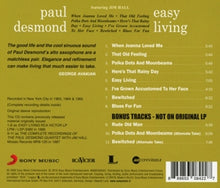 Desmond, Paul – Easy Living | 0889853084227 | extra productbeeld