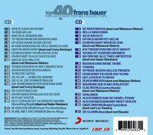 Bauer, Frans – Top 40 - Frans Bauer | 0889853648320 | extra productbeeld