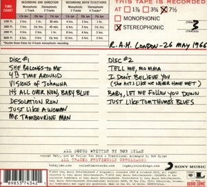 Dylan, Bob – Real Royal Albert Hall 1966 Concert | 0889853743421 | extra productbeeld