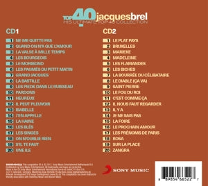 Brel, Jacques – Top 40 - Jacques Brel | 0889854665227 | extra productbeeld