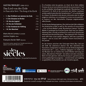 Les Siecles & Francois-Xavier Roth – Mahler: Das Lied von Der Erde | 3149020951910 | extra productbeeld