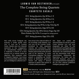 Cuarteto Casals – Beethoven: the Complete String Quartets | 3149020958001 | extra productbeeld