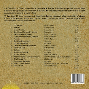 A Due Liuti – The Harte Opreste: Lute Duets In Elizabethan England | 3701174600283 | extra productbeeld