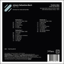 Bau, Teodoro – J.S. Bach: Partitas For Viola Da Gamba | 3760195736012 | extra productbeeld