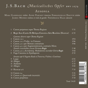 Ausonia – Bach: Musicalisches Opfer | 3760252670143 | extra productbeeld
