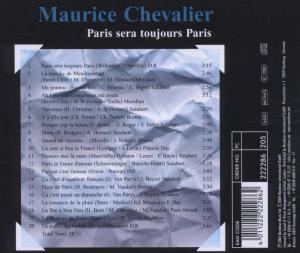 Chevalier, Maurice – Paris Sera Toujours Paris | 4011222222862 | extra productbeeld