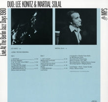 Konitz&Solal – Berlin Jazz Days '80 (Lp) | 4029759155713 | extra productbeeld