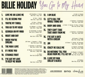 Holiday, Billie – You Go To My Head | 4050538422290 | extra productbeeld