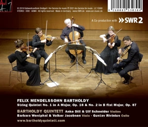 Bartholdy Quintett – Mendelssohn, String Quintets | 4260085530304 | extra productbeeld