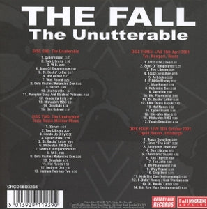 Fall – The Unutterable | 5013929119390 | extra productbeeld