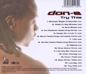 Don-E – Try This | 5034093411790 | extra productbeeld