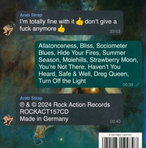 Arab Strap – I'm Totally Fine With It Don't Give a Fuck Anymore | 5051083199797 | extra productbeeld