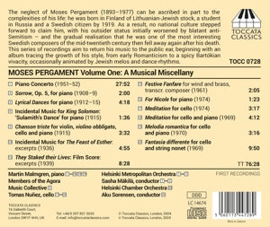 Nunez, Tomas – Moses Pergament: Volume One, a Musical Miscellany | 5060113447289 | extra productbeeld