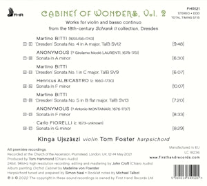 Ujszaszi, Kinga & Tom Foster – Cabinet of Wonders Vol.2 | 5060216349121 | extra productbeeld