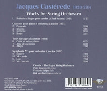 Ciconia Consort & the Hague String Orchestra & Dick Van Gasteren – Jacques Casterede: Works For String Orchestra | 5063758977647 | extra productbeeld