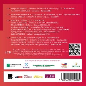V/A – Queen Elisabeth Competition Cello 2026 | 5400439200265 | extra productbeeld
