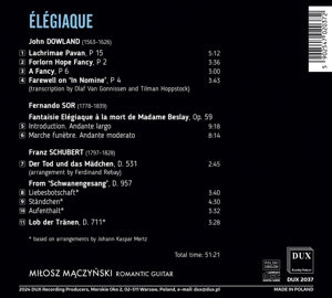 Maczynski , Milosz – Elegiaque | 5902547020372 | extra productbeeld